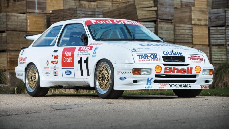 Robb Gravett's restored 1990 BTCC Trakstar Cosworth RS500