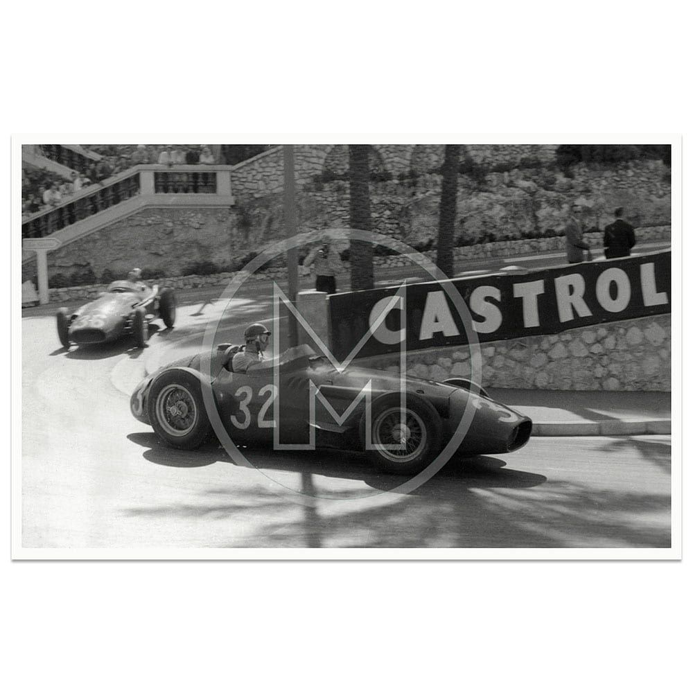 1957 Monaco Grand Prix | Juan Manuel Fangio | Maserati 250F | By David Lewin | Photograph