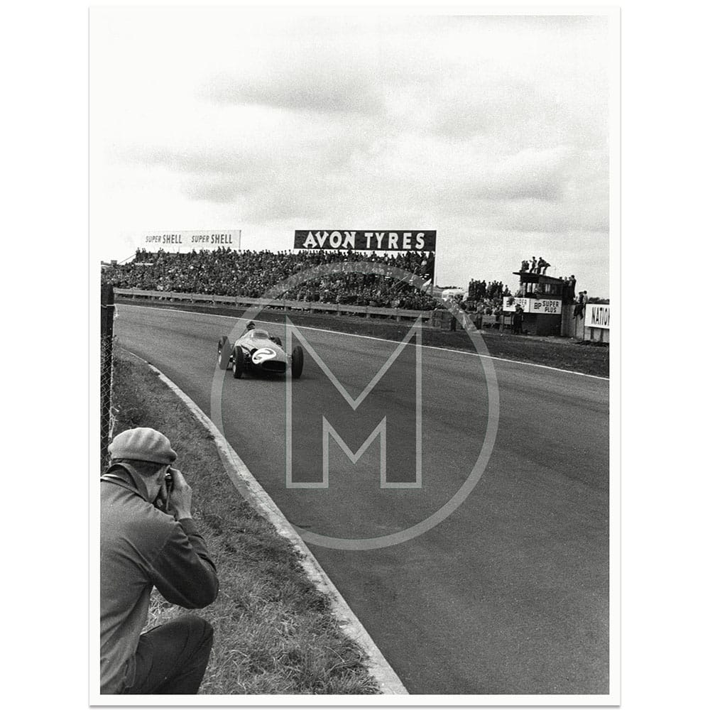 1957 British Grand Prix | Aintree | Juan Manuel Fangio | Maserati 250F | By David Lewin | Photograph