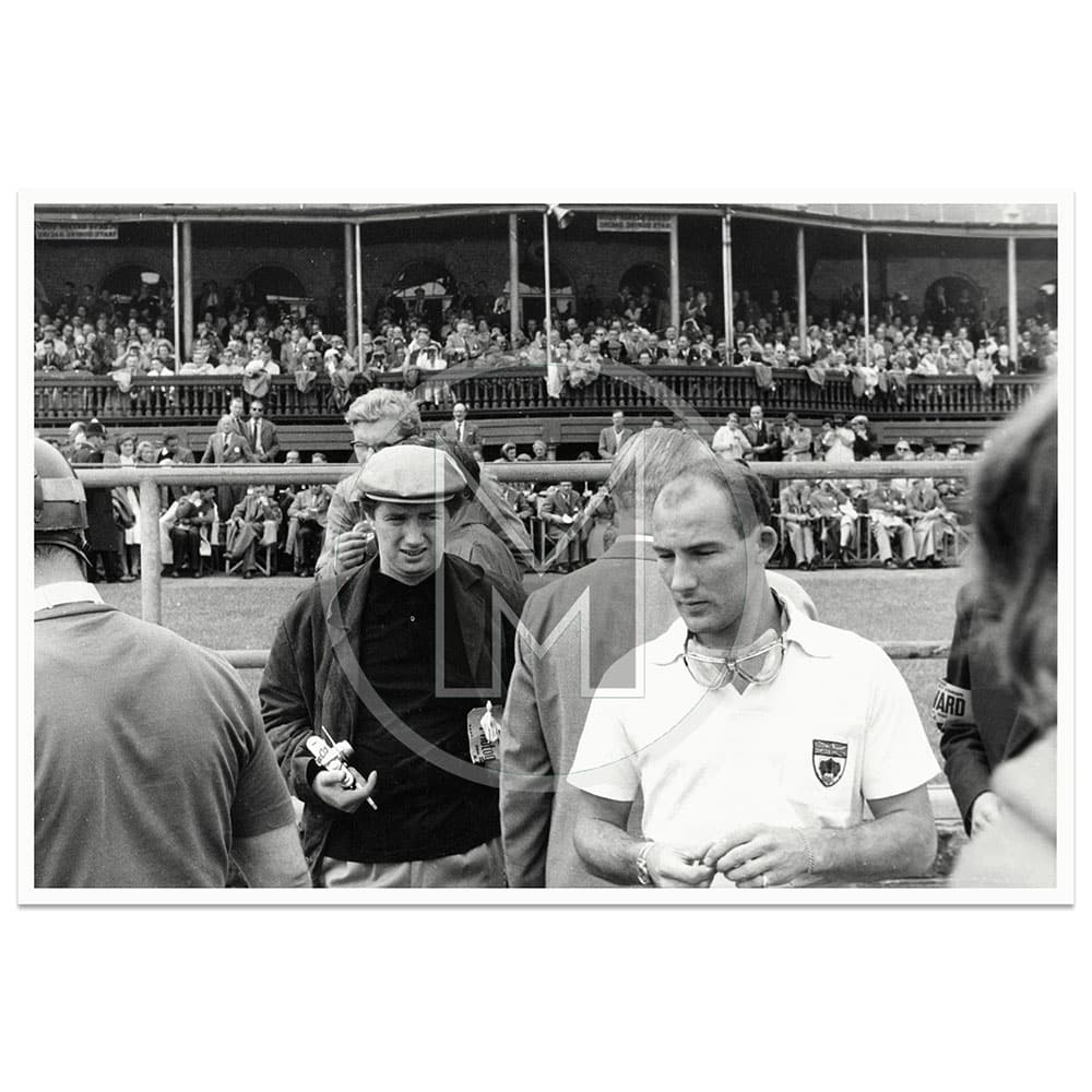 1957 British Grand Prix | Aintree | Stirling Moss before the start | By David Lewin | Photograph