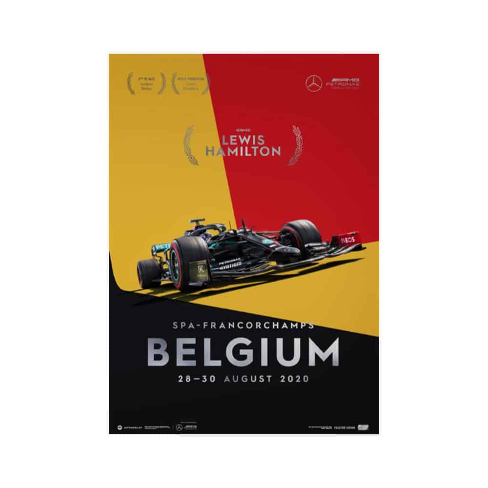 Lewis Hamilton - Mercedes W11 - Belgium 2020 | Automobilist | Collector's Edition poster