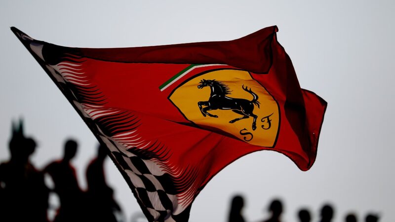 Scuderia Ferrari flag, Monza 2012