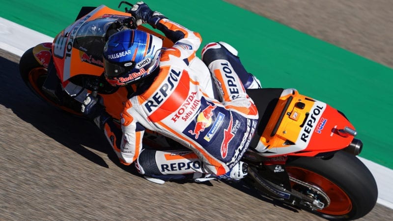Alex Marquez on track at Aragon in the 2020 MotoGP Teruel Grand Prix