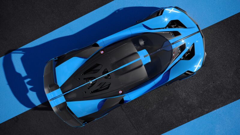 Bugatti Bolide overhead