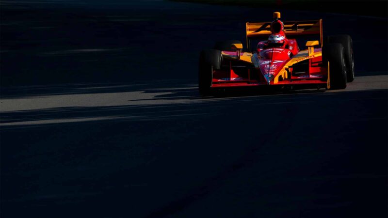 LEXINGTON, OH - AUGUST 07: Adam Carroll of Northern Ireland drives the #27 AFS Andretti Autosport Dallara Honda during practice for the IZOD IndyCar Series Honda Indy 200 on August 7, 2010 in Lexington, Ohio. (Photo by Robert Laberge/Getty Images)