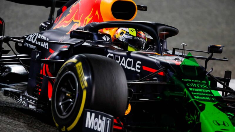 11 PEREZ Sergio (mex), Red Bull Racing Honda RB16B, action during Formula 1 Gulf Air Bahrain Grand Prix 2021 from March 26 to 28, 2021 on the Bahrain International Circuit, in Sakhir, Bahrain - Photo Florent Gooden / DPPI