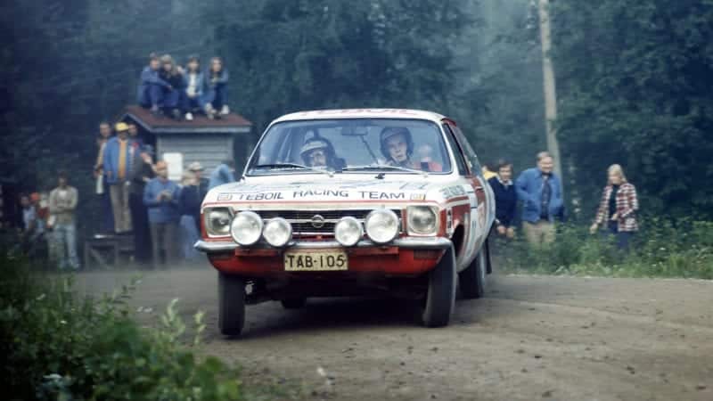 Ari Vatanen in Opel Ascona during the 1974 Finland Rally