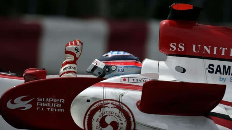 Takuma Sato, Super Aguri-Honda SA07, Grand Prix of Canada, Circuit Gilles Villeneuve, 10 June 2007. (Photo by Paul-Henri Cahier/Getty Images)