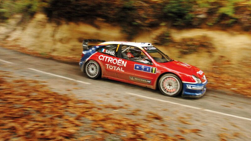 Sebastian Loeb in the 2005 Rally Corsica