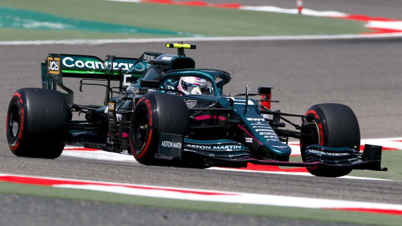 Sebastian Vettel Aston Martin testing