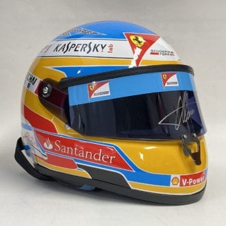 Product image for Fernando Alonso | full-size Ferrari display helmet | signed