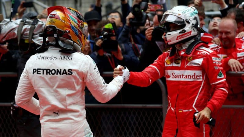 Lewis Hamilton, Sebastian Vettel 2017 Chinese GP