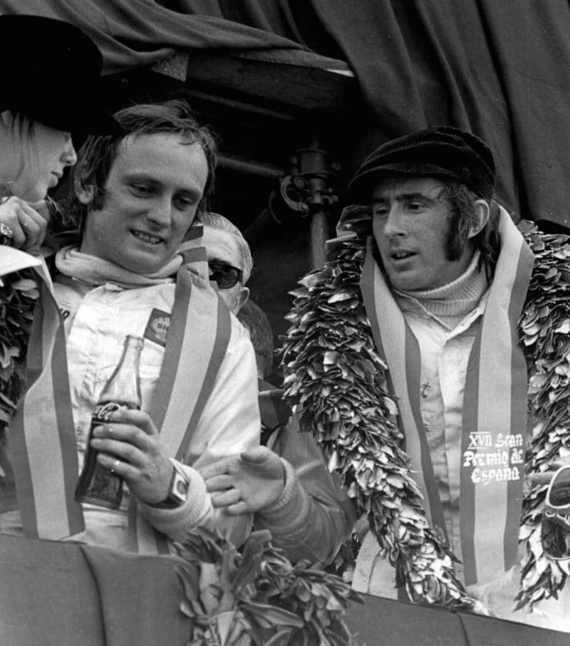 Jackie-Stewart-on-the-podium-at-the-1971-Spanish-Grand-prix