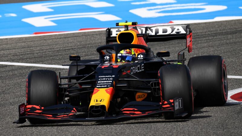 Red Bull of Sergio Perez at the Bahrain Grand Prix