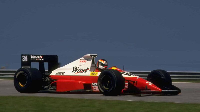 1989: Bernd Schneider of Germany in action in his Zakspeed Yamaha before the Brazilian Grand Prix at the Rio circuit in Brazil. Schneider did not qualify. \ Mandatory Credit: Pascal Rondeau/Allsport