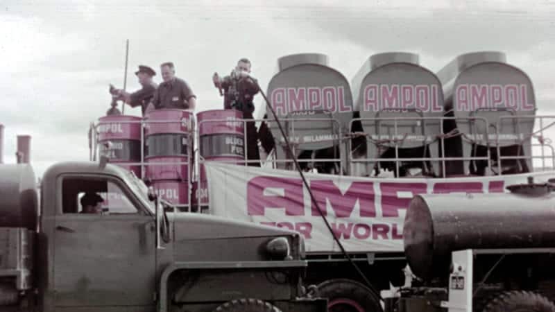 1964 Fuel for Bluebird's record attempt at Lake Eyre