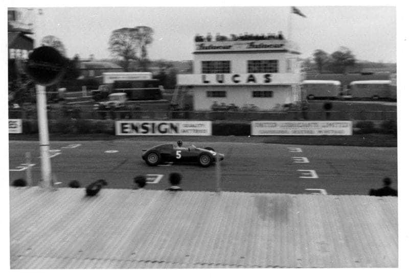 Graham Hill BRM P48 at Goodwood 1960