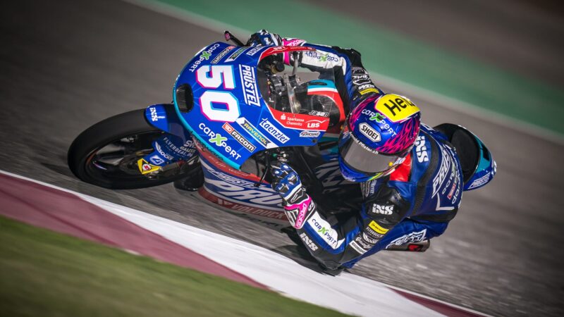 Jason Dupasquier in the 2021 Doha Moto3 race