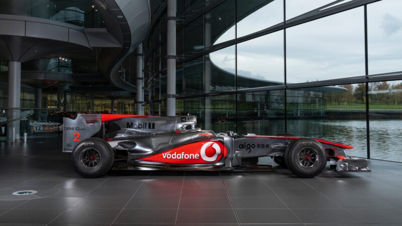 Lewis Hamilton McLaren MP4-25 for auction side view