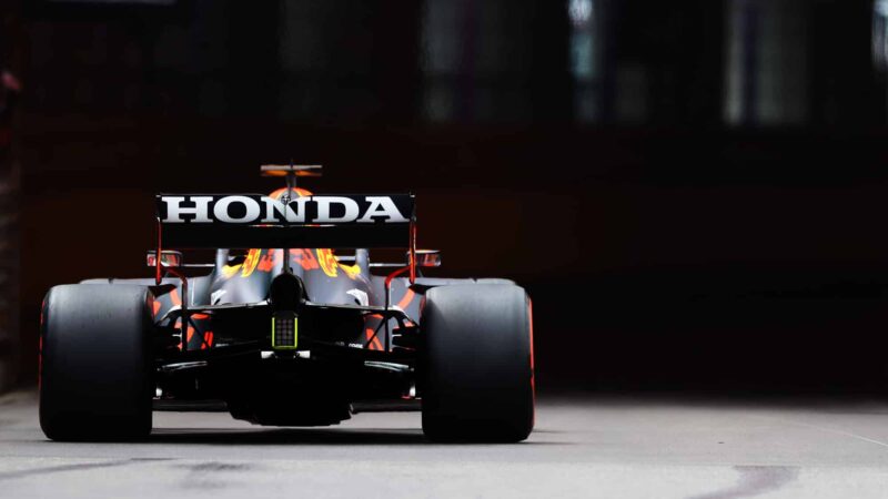 MONTE-CARLO, MONACO - MAY 22: Max Verstappen of the Netherlands driving the (33) Red Bull Racing RB16B Honda on track during final practice prior to the F1 Grand Prix of Monaco at Circuit de Monaco on May 22, 2021 in Monte-Carlo, Monaco. (Photo by Bryn Lennon/Getty Images)