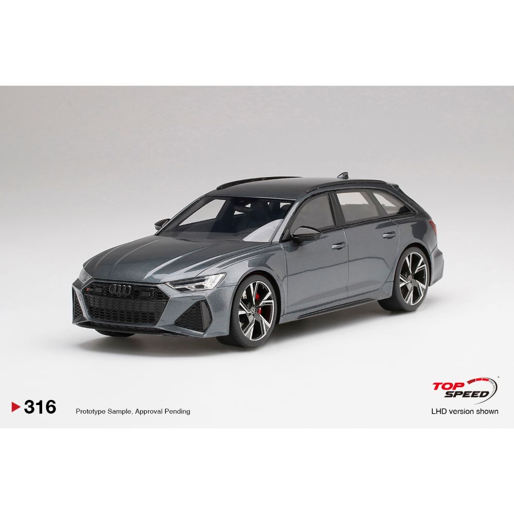 Audi RS 6 Avant Carbon Black | Daytona Grey | 1/18