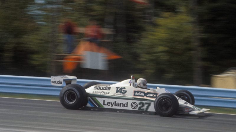 Williams of Alan Jones in the 1980 US Grand Prix East