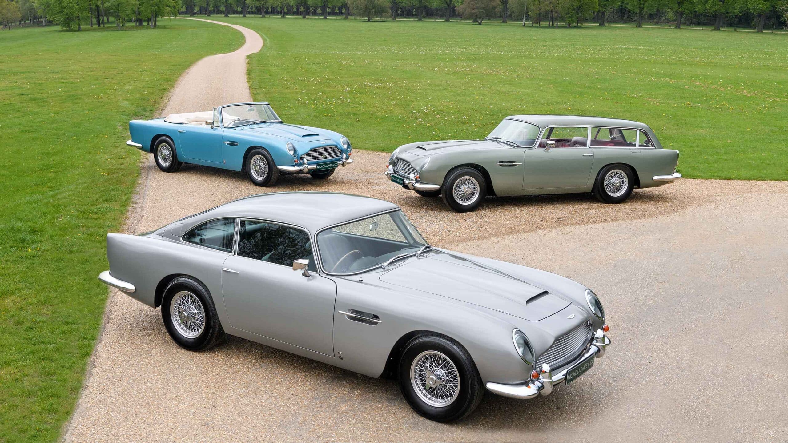 Aston Martin DB5 Coupe Convertible and Shooting Brake