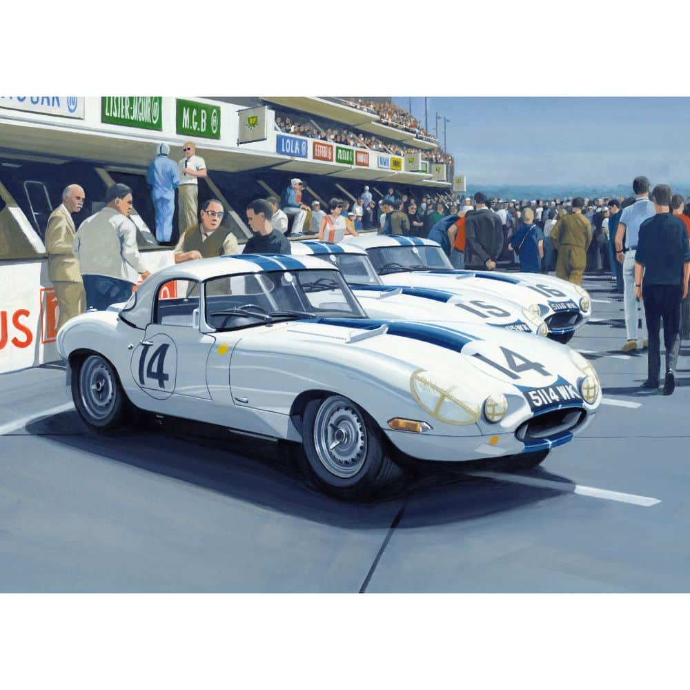 The Cunningham Team E-Types | Martin Tomlinson | Limited Edition Print