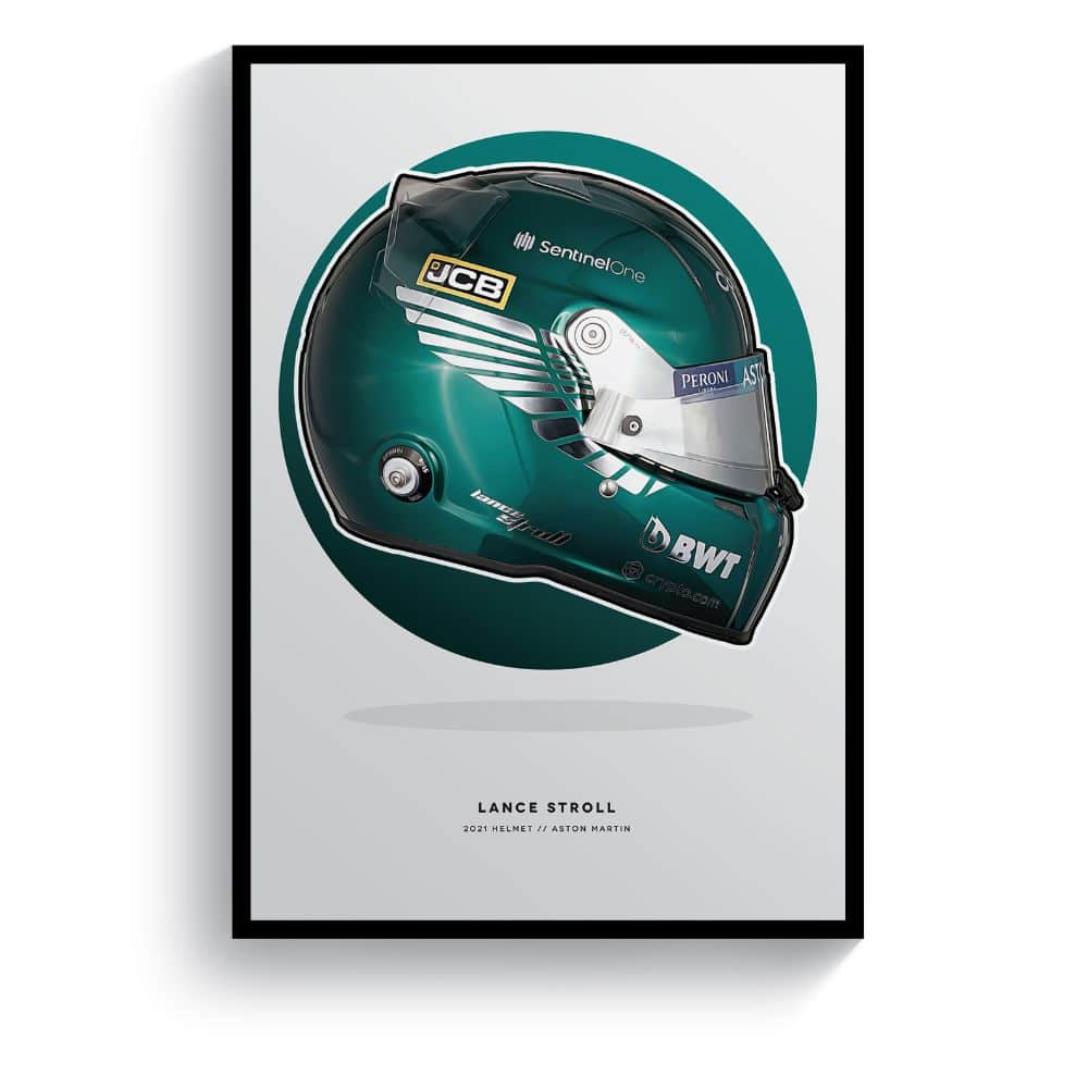Lance Stroll | Formula 1 2021 Helmet | Print