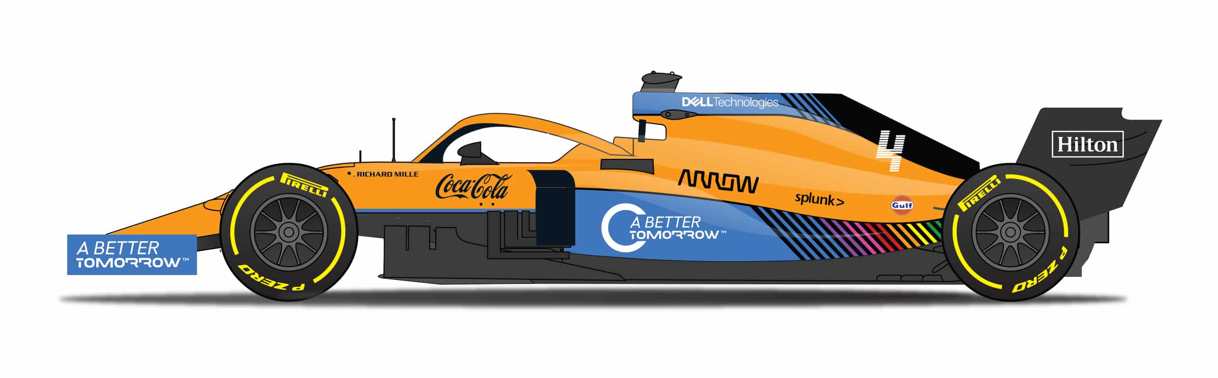 Lando Norris McLaren side