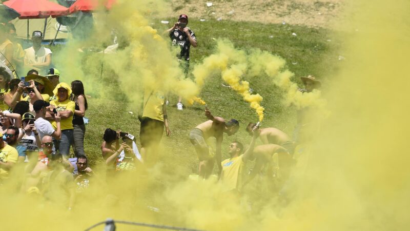 Valentino Rossi fans at Mugello in 2019