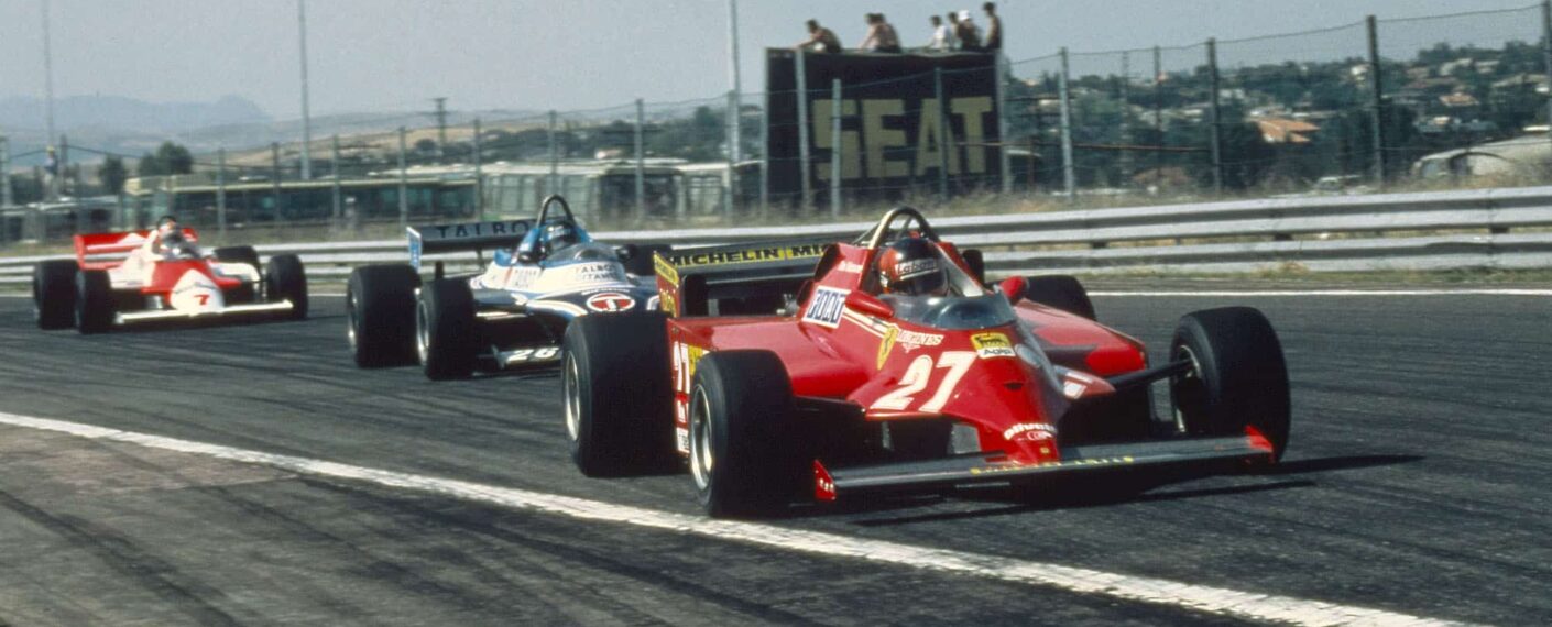 MOTORSPORT - F1 1981 - SPAIN GP - JARAMA - PHOTO: DPPI GILLES VILLENEUVE (CAN) / FERRARI 126CK - ACTION - WINNER