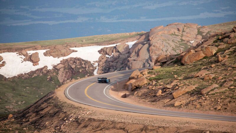 Wolf car of Robin Shute on Pike's Peak in 2021