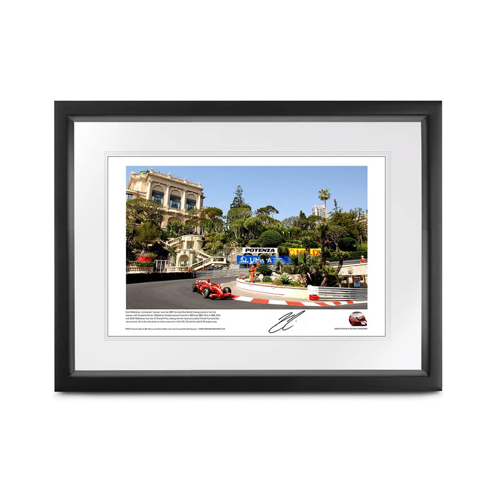 'Casino' limited edition lithograph, signed Kimi Räikkönen