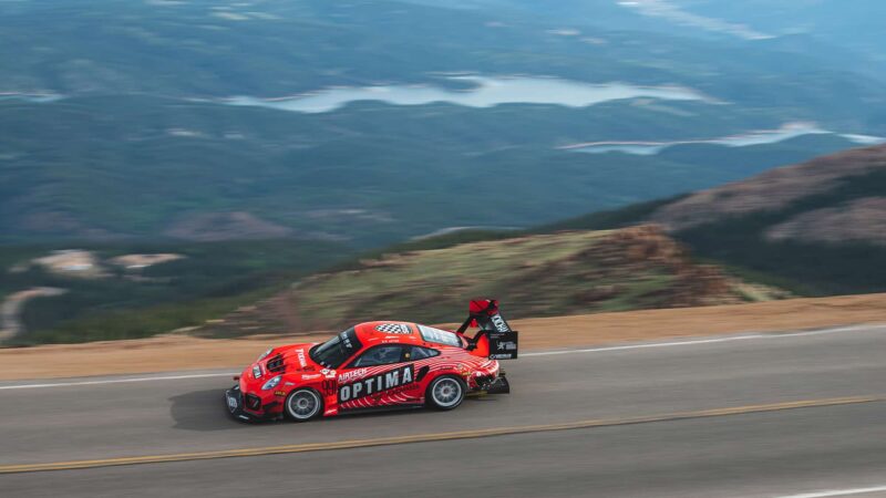 Raphael Astier on Pikes Peak in 2021