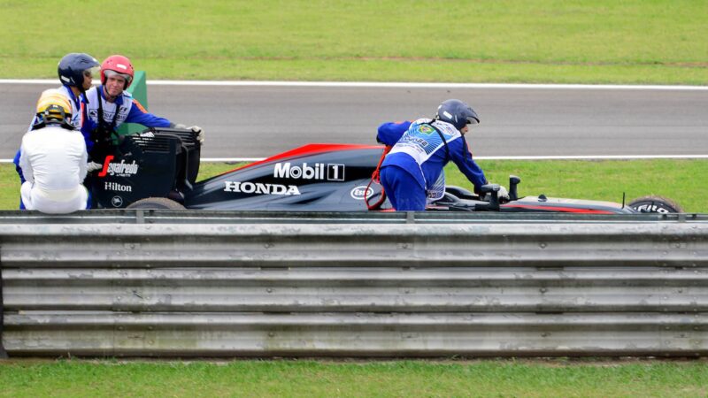 Alonso Mclaren breakdown