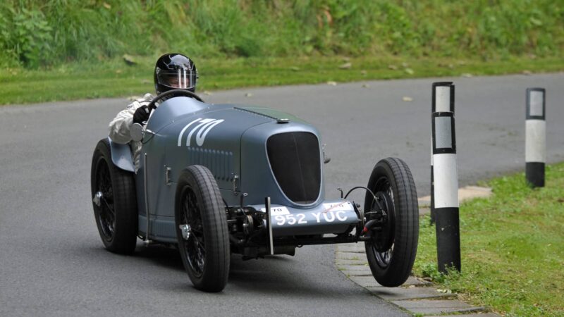 Andrew Craven in MG Riley at Prescott hillclimb