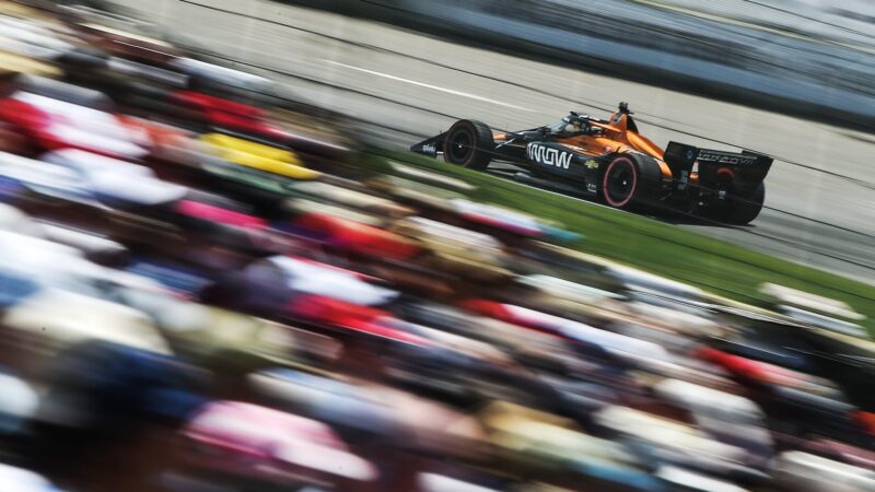 Arrow McLaren IndyCar of Pato O Ward in Detroit