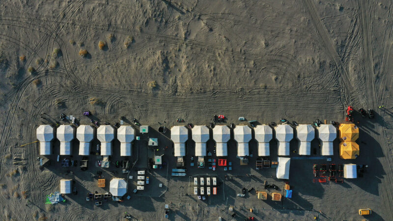 Extreme E paddock at Greenland Arctic X Prix