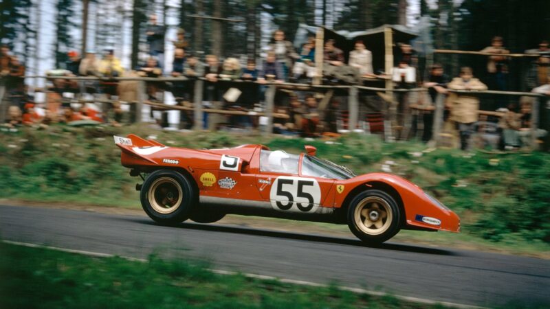 Ferrari 512S of Surtees and Vaccarella at the Nurburgring 1970