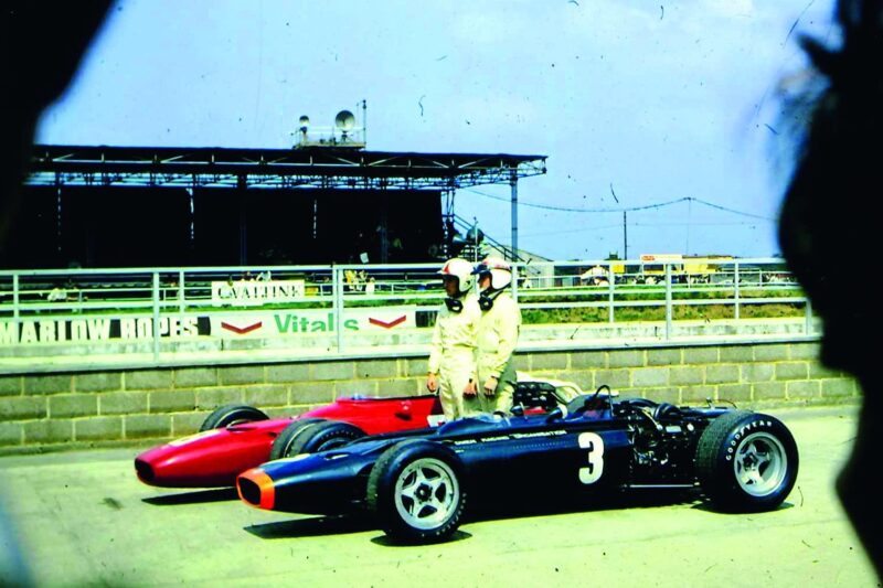 Jackie Stewart and Chris Amon at Silverstone 1967