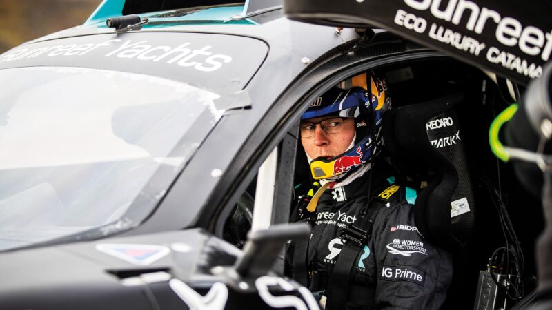 Johan Kristofferson in Extreme E car