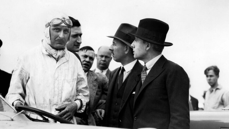 Kaye Don and Louis Coatalen at Daytona Beach 1930