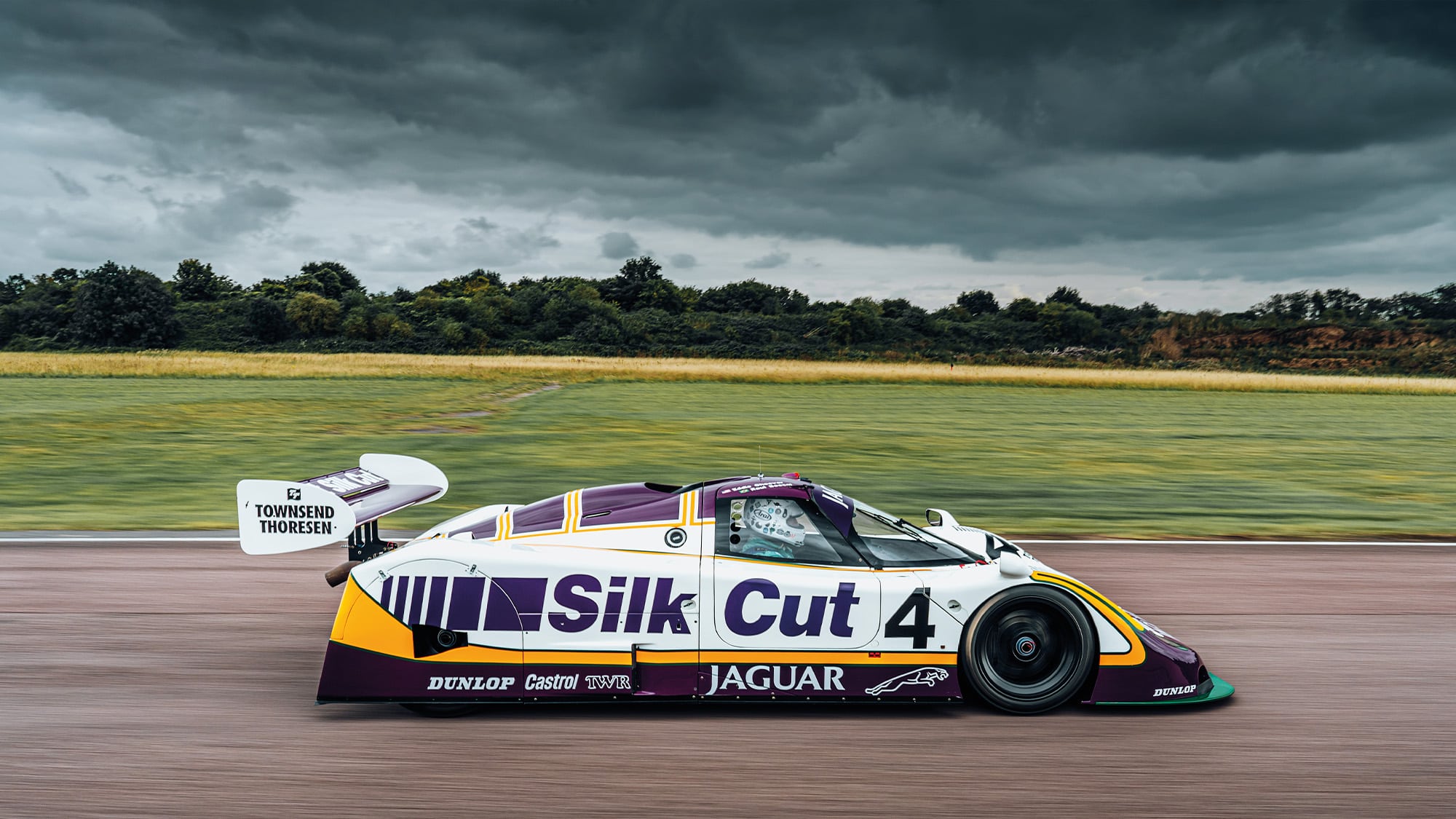 Side view of Jaguar XJR-8