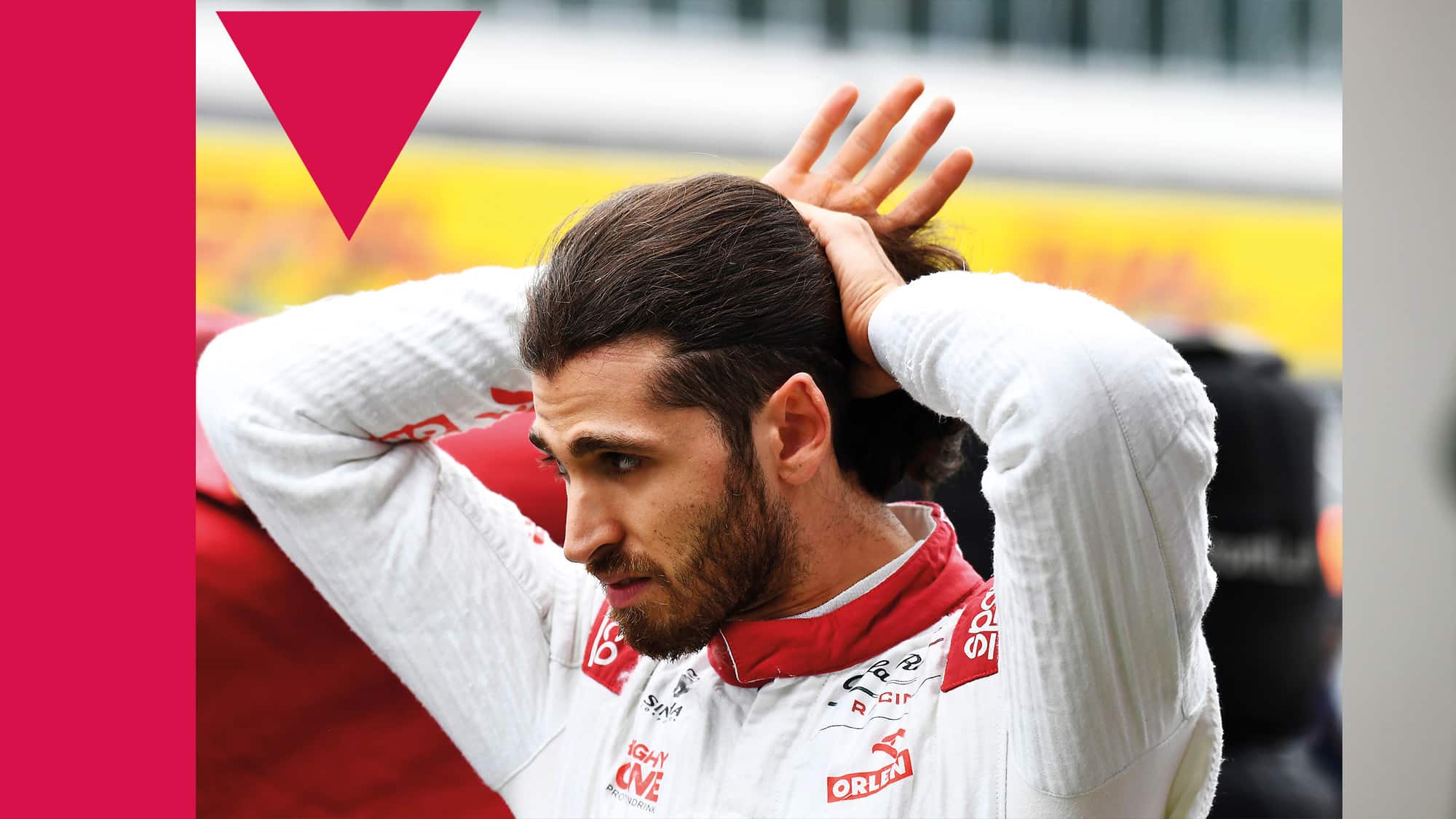 Antonio Giovinazzi goin down