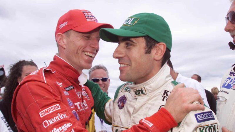 Dario Franchitti with Memo Gidley in 2001