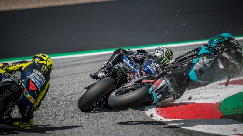 Franco Morbidelli crash at red Bull Ring in 2020