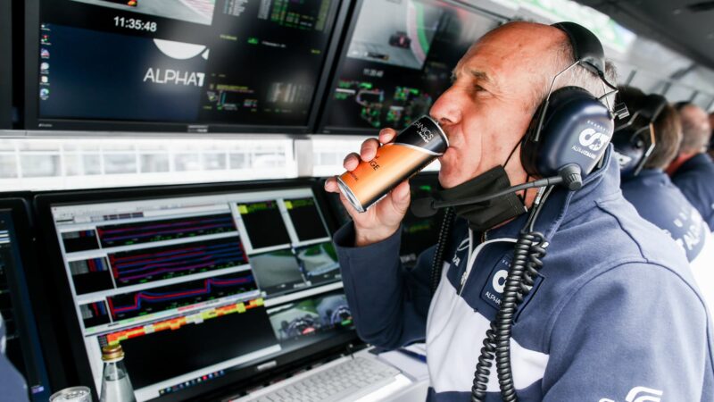 Franz Tost on AlphaTauri pitwall