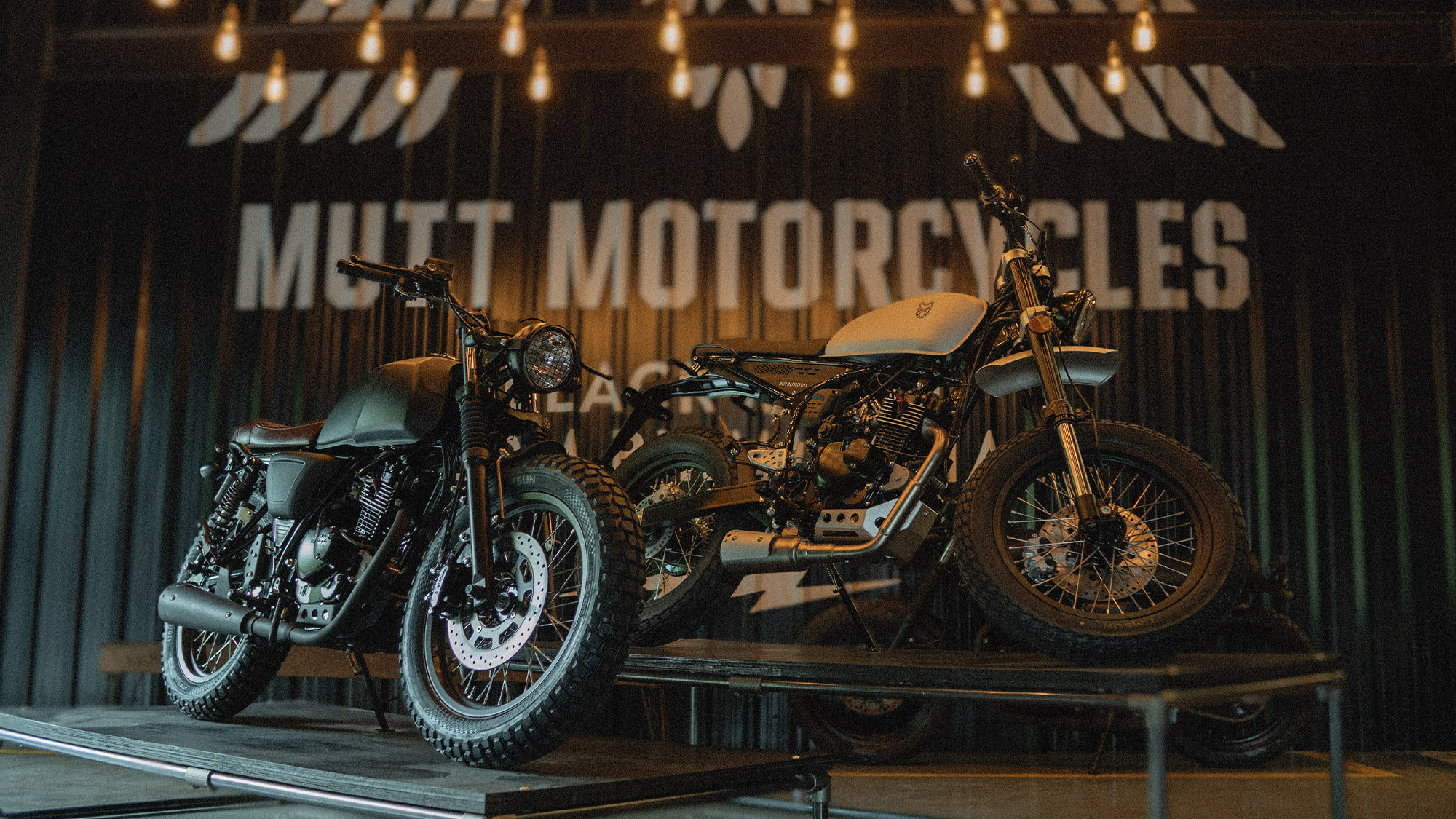 Mutt Motorcycles display