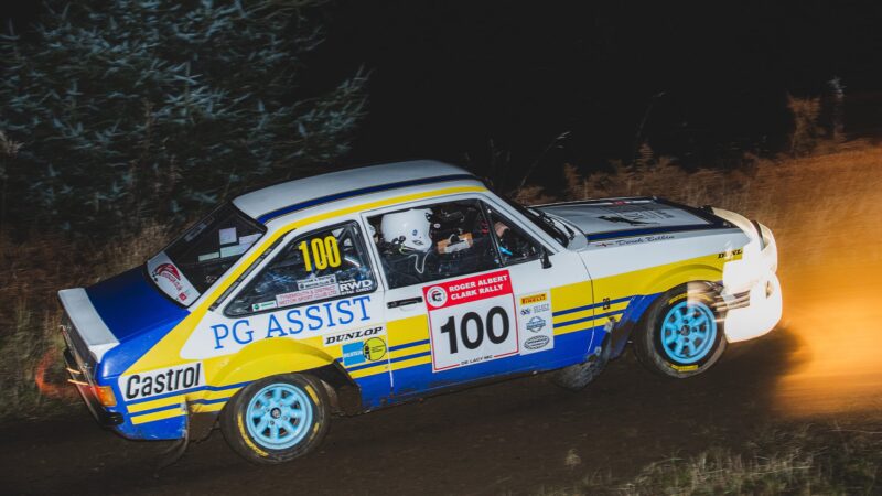 Derek Belbin Ford Escort on Roger Albert Clark Rally